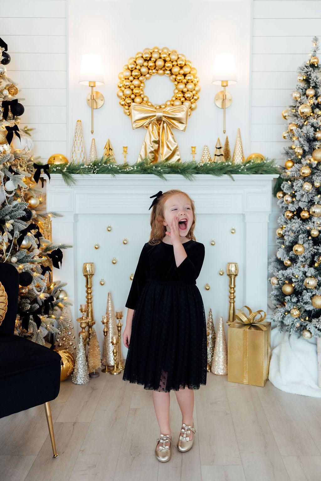 Black Velvet Tutu Dress