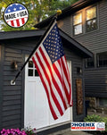 Phoenix 6FT Commercial Aluminum Outrigger Flag Pole Set USA Flag