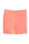 Neon Coral Twirl Shorts