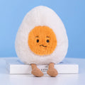 Cute Cartoon Egg & Toast Plush Toy – Breakfast Expression Stuffed Doll Pillow | Soft Baby Comfort Toy & Christmas Gift