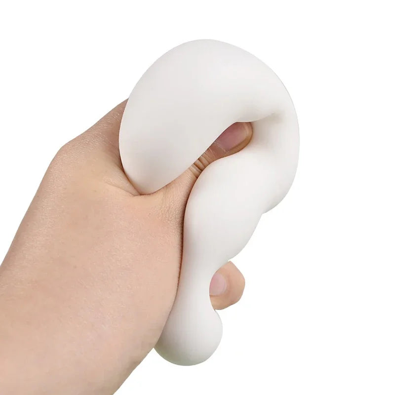 Cute Tofu Stress Balls  Sensory Toys Stress  Relief Fidget Toys squishy Dough Ball Gifts for Adults Children Best Gift
