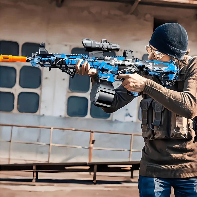 M416 Gun Toy Outdoor Electric Blaster Shooting Sport Gel Bullet Shoot Summer Water Ball Toys For Interactive Parent Child Game
