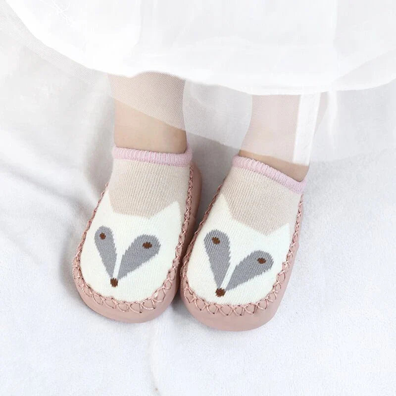 Baby Socks Slippers With Rubber Soles Girl Boy Infant Newborn Children Floor Socks Shoes Anti Slip Soft Sole Toddlers Indoor