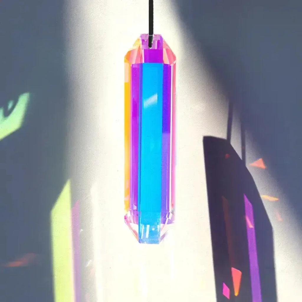 2 pcs sun catcher window prism pendant, Crystal rainbow manufacturing garden hanging ornament, home, garden art decoration