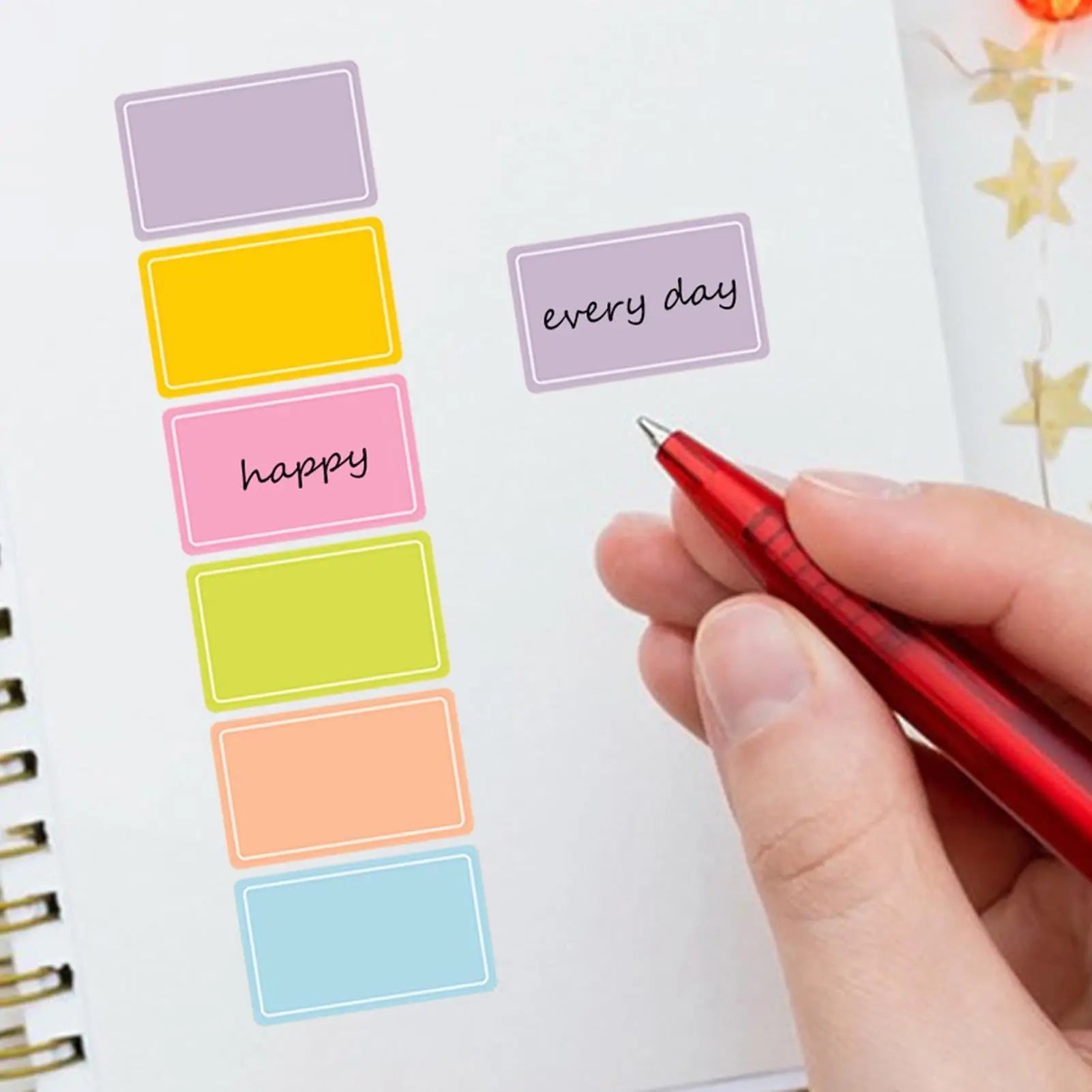 500 Waterproof Colored Labels Stickers Color-Coding Removable Labels Solid Colors Tags for Inventory Address File Classification