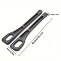 2pc Car Seat Gap Filler Organizer Pu Waterproof Car Seat Gap Plug Strip with 2 Grooves Seat Gap Storage Auto Interior Accessorie