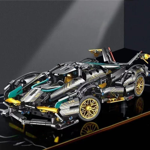 1638-Piece Racing Car Building Block Set - High-Quality DIY Educational Toys and Cool Collectibles! Perfect Gift for Christmas, Birthdays and Special Occasions