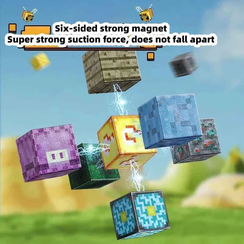 Magnetic building blocks toy storage box set - DIY assembly toys for children - building blocks for playing with tables